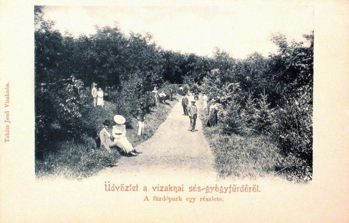 Vizakna:park egy részlete.1902